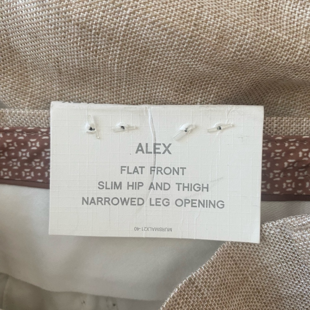 Baird McNutt Murano Beige Linen Pants - Picture 4 of 9